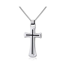 Nueva venta caliente jerusalén de acero inoxidable para hombre diseños de cruz de plata colgante